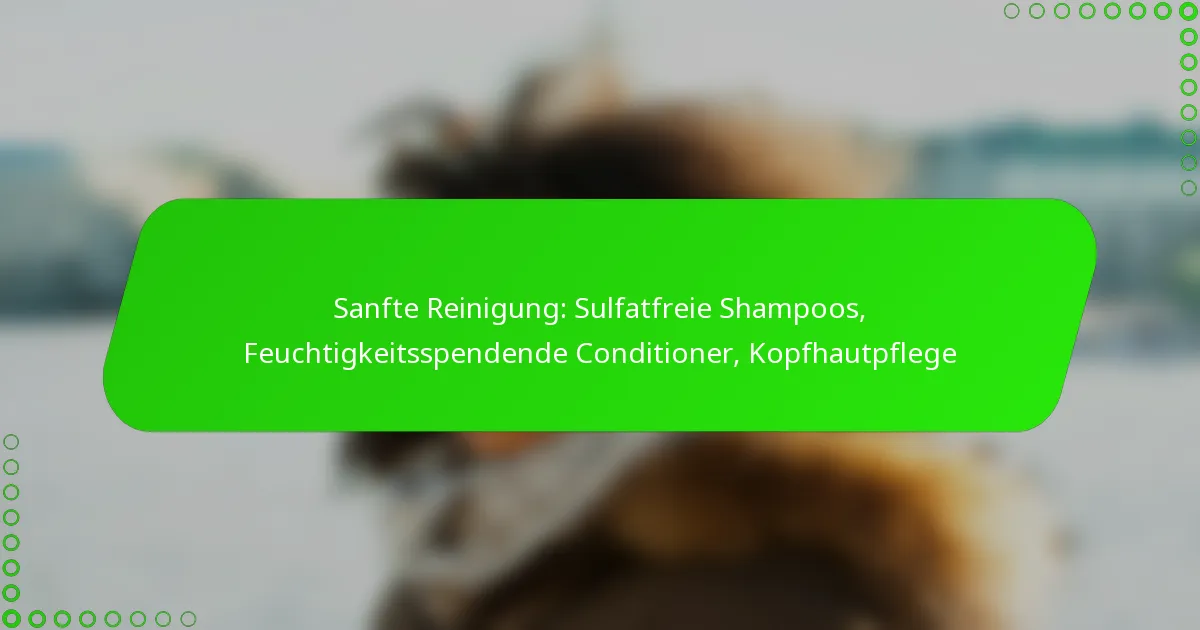 Sanfte Reinigung: Sulfatfreie Shampoos, Feuchtigkeitsspendende Conditioner, Kopfhautpflege
